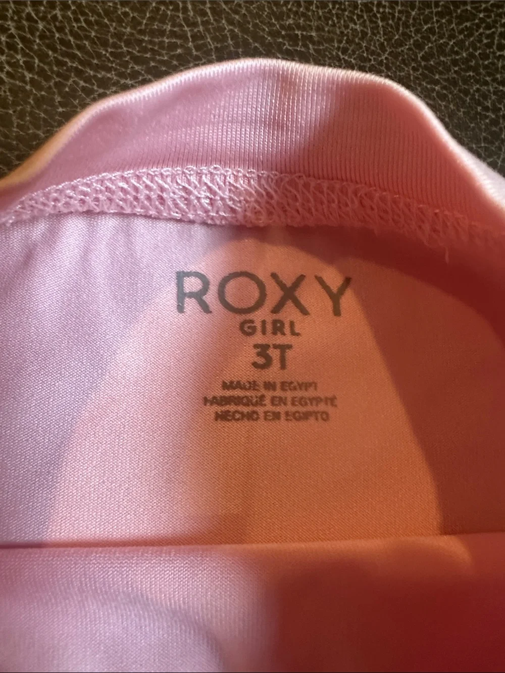 Roxy Girls' Pink Floral Long-Sleeve Rashguard